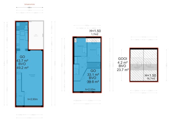 Floorplan - De Genestetstraat 21, 2321 XN Leiden